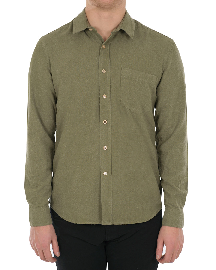 Herr | Skjortor | Our Legacy | Classic Shirt Silk Light Olive