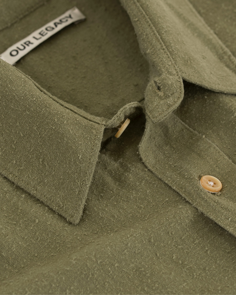 Herr | Skjortor | Our Legacy | Classic Shirt Silk Light Olive