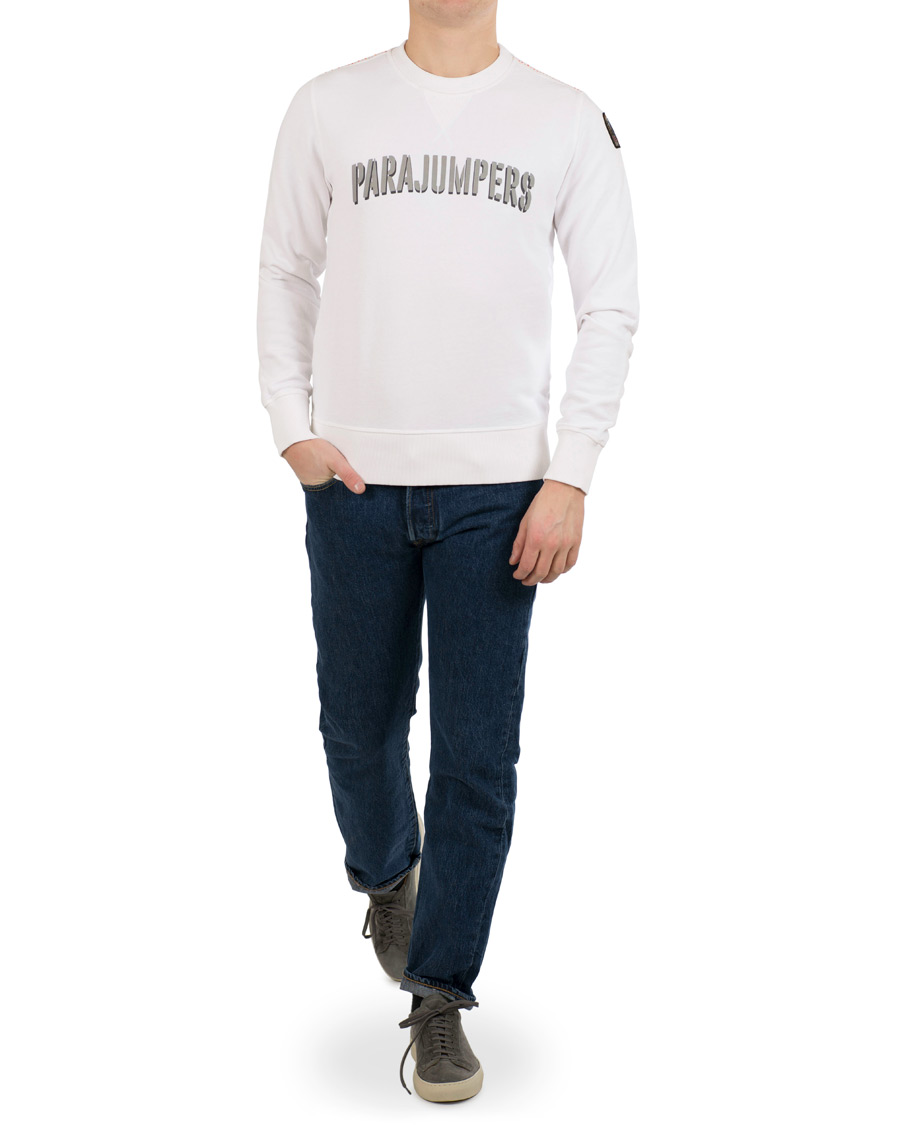 Herr | Tröjor | Parajumpers | Caleb Crew Neck Sweatshirt White