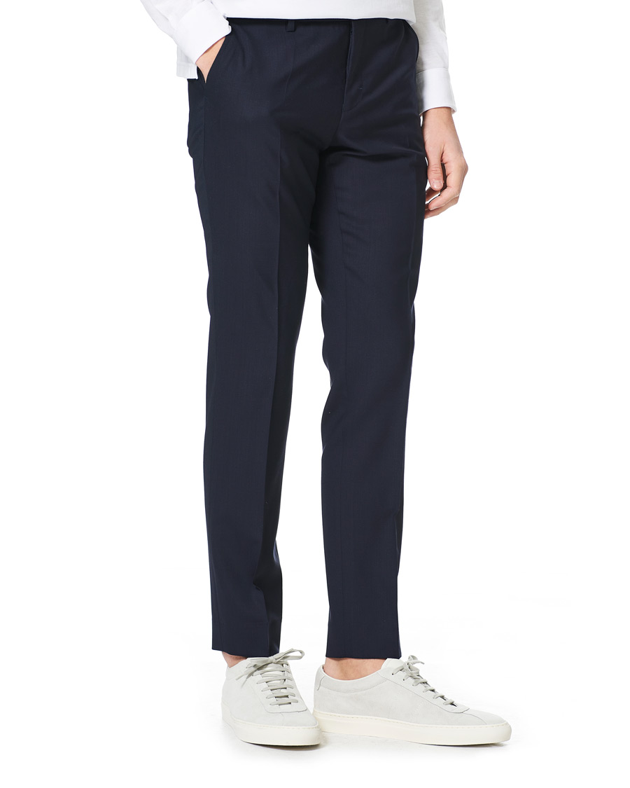 Herr | Byxor | Filippa K | Liam Cool Wool Slacks Hope Blue