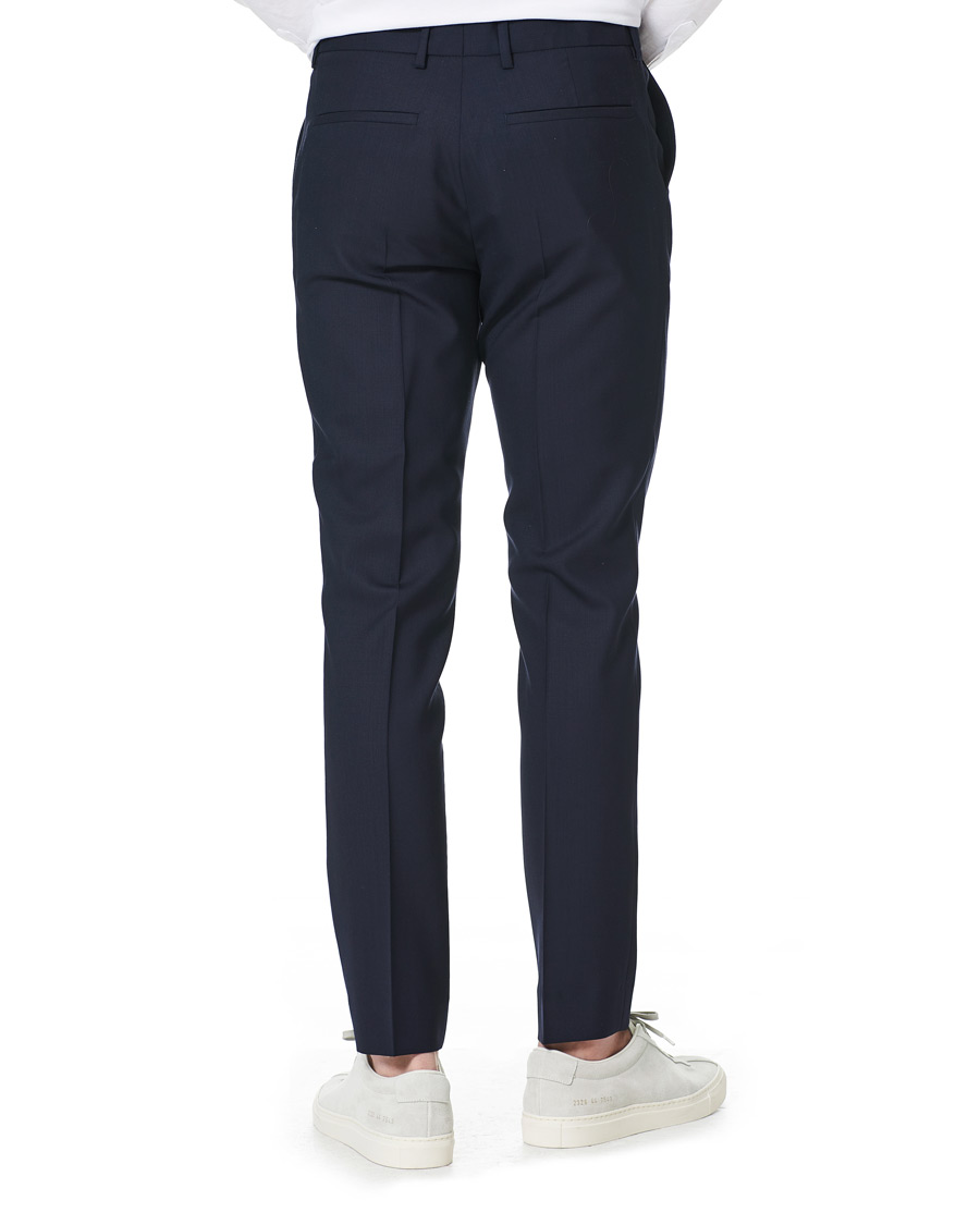 Herr | Byxor | Filippa K | Liam Cool Wool Slacks Hope Blue