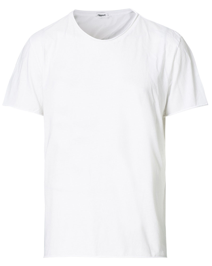 Herr | T-Shirts | Filippa K | Roll Neck Crew Neck Tee White
