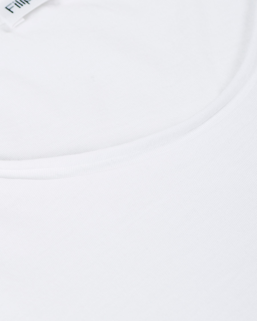 Herr | T-Shirts | Filippa K | Roll Neck Crew Neck Tee White