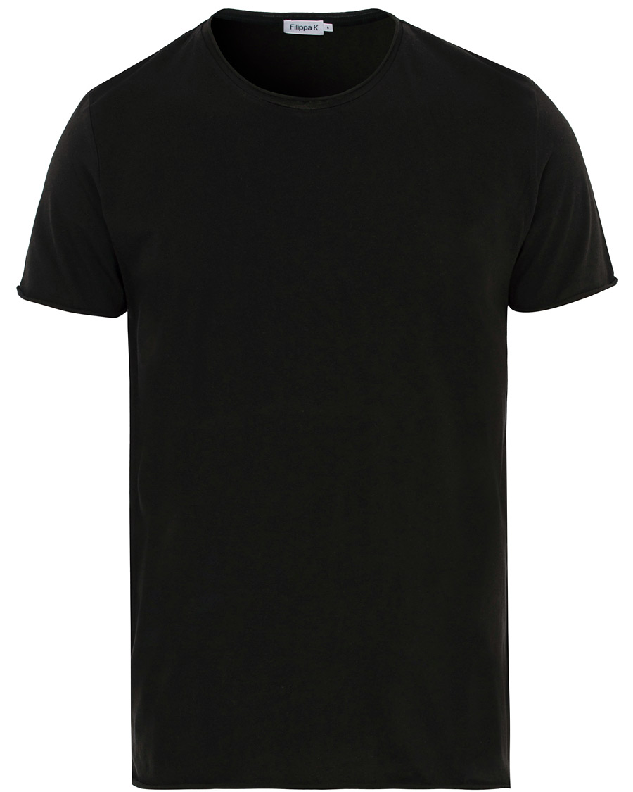 Herr | T-Shirts | Filippa K | Roll Neck Crew Neck Tee Black