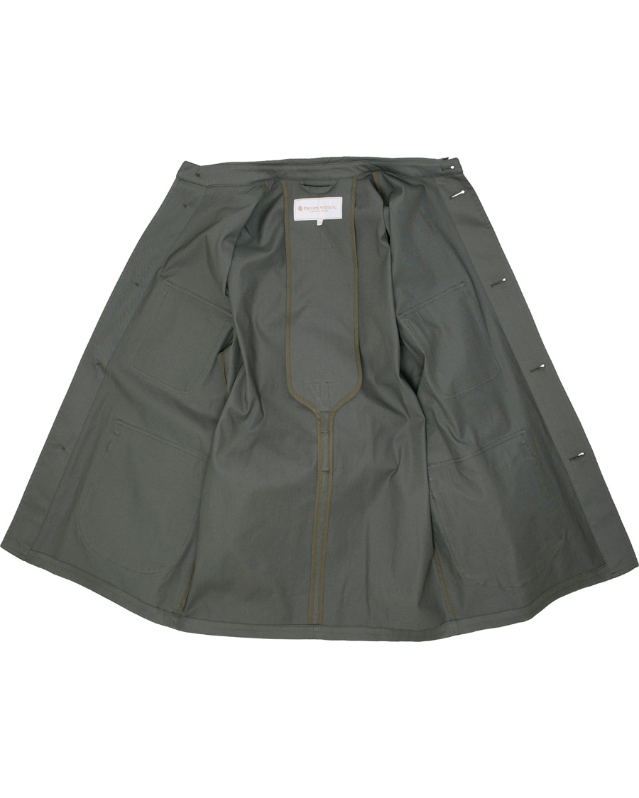 Herr | Jackor | Private White V.C. | Belted Safari Jacket Teal Green