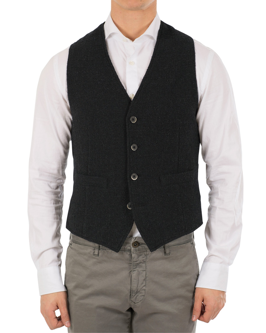 Herr | Kavajer | Barena | Molin Gilet Grué Black