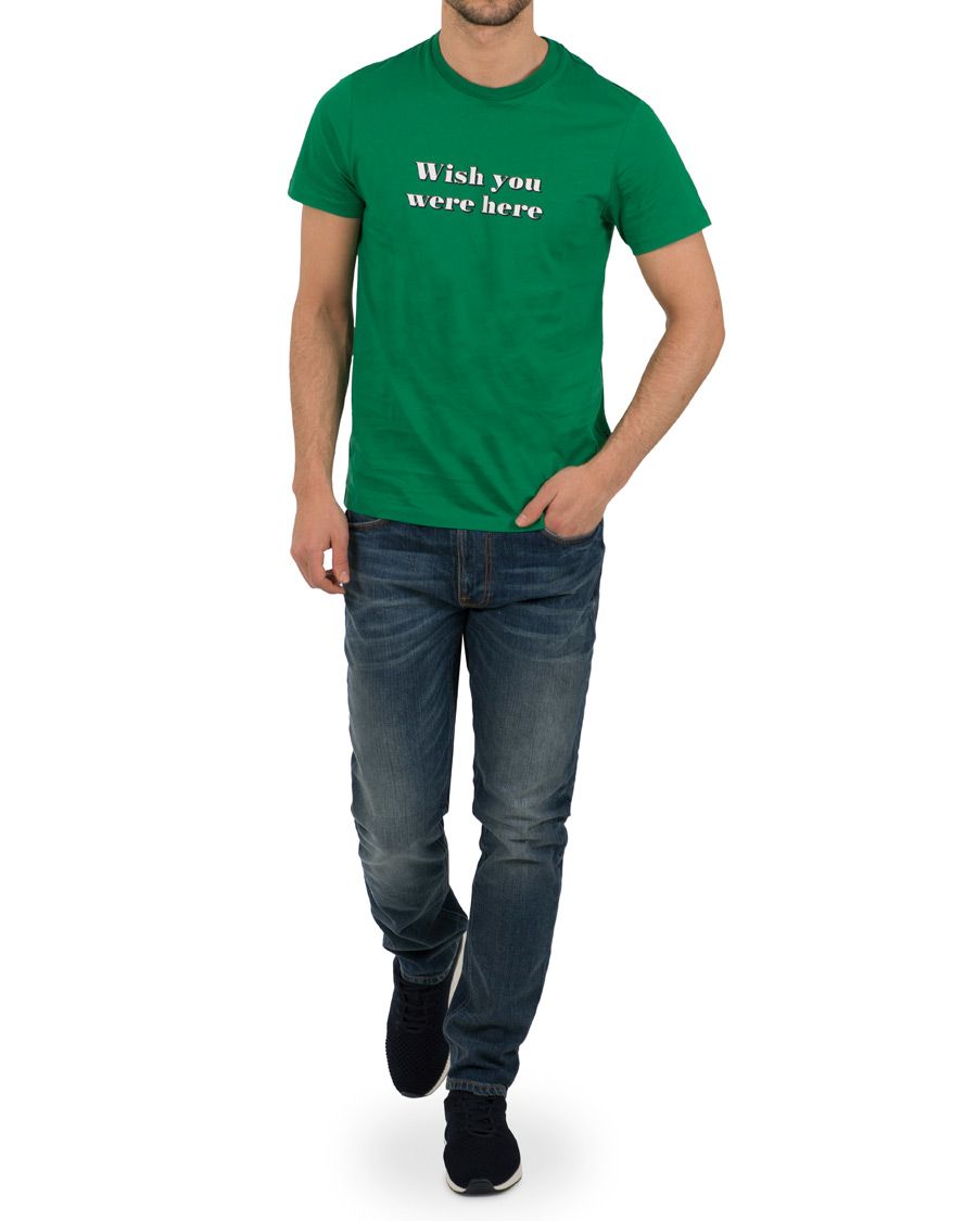Herr | T-Shirts | AMI | Wish you where here T-shirt Green