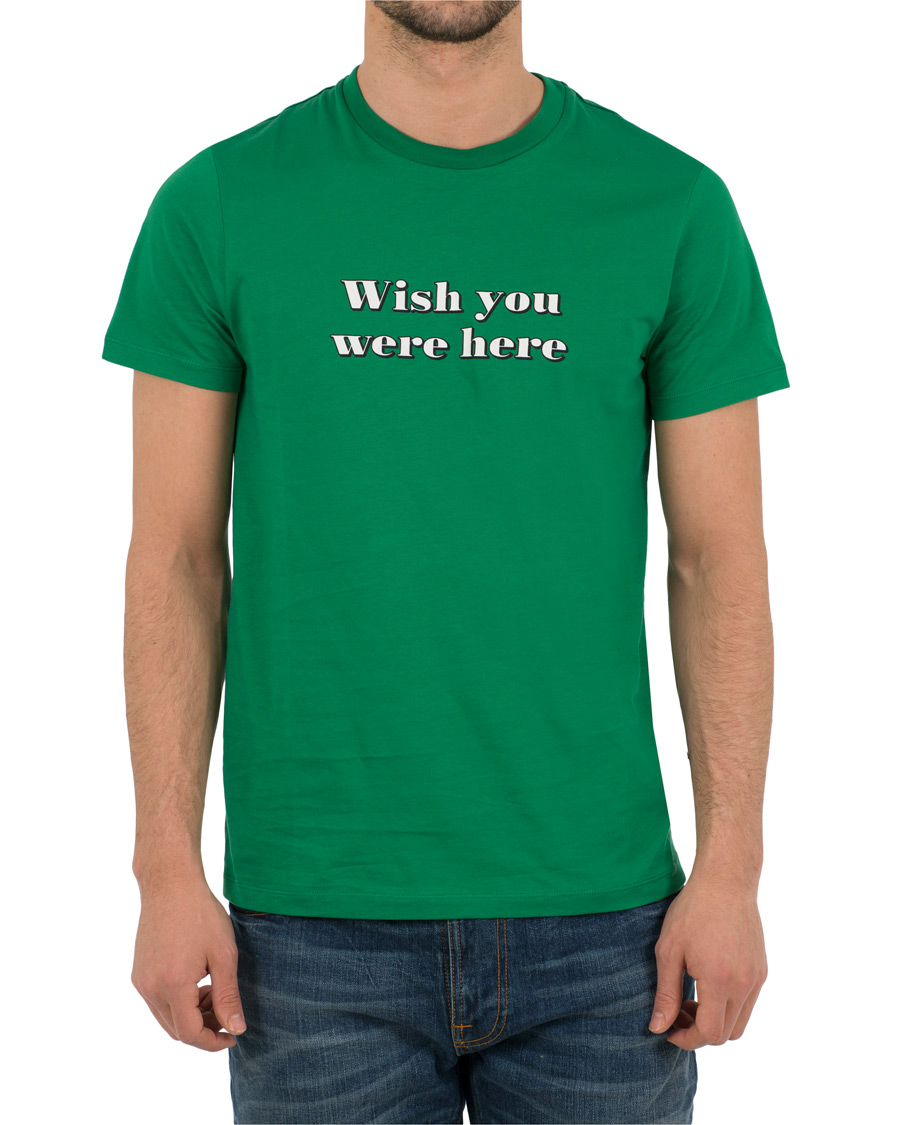 Herr | T-Shirts | AMI | Wish you where here T-shirt Green