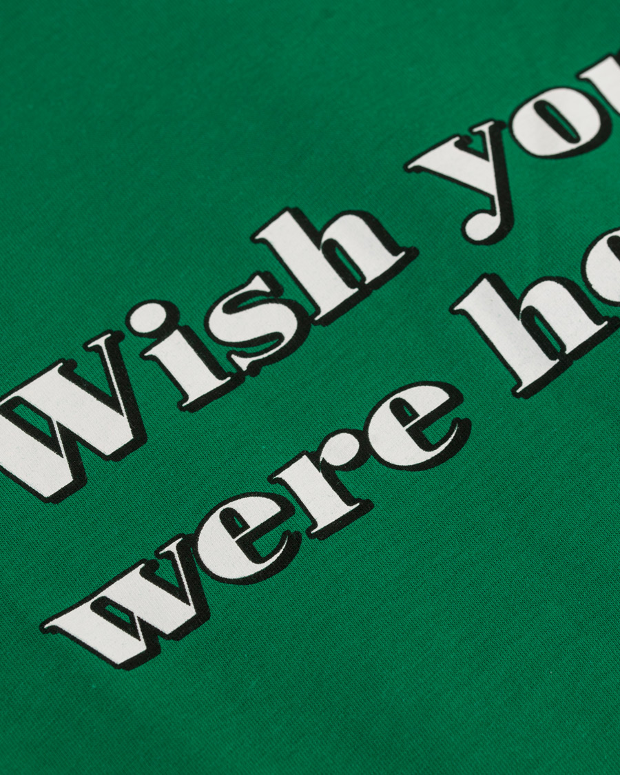 Herr | T-Shirts | AMI | Wish you where here T-shirt Green