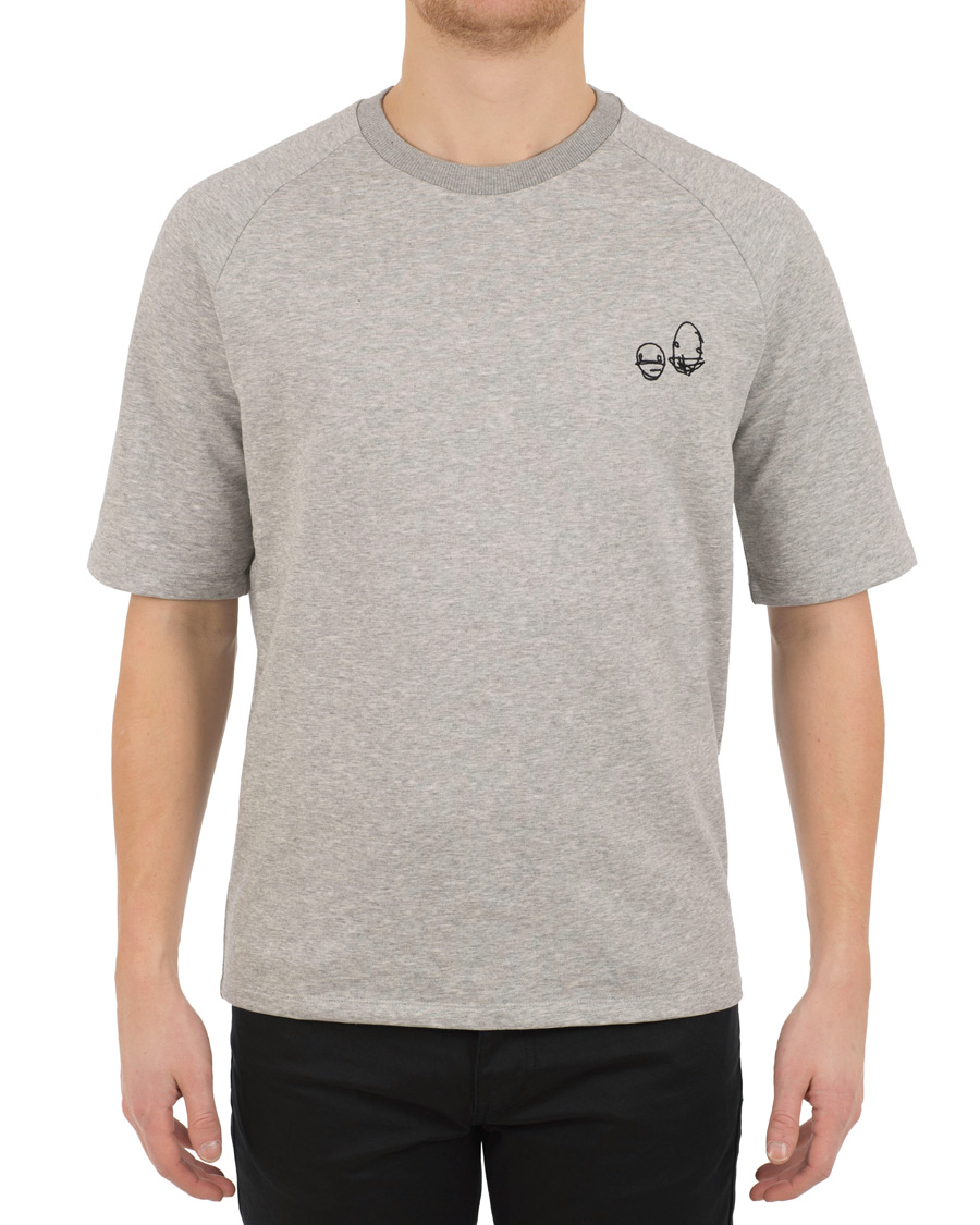 Herr | T-Shirts | HUGO | Deast Sweat Tee Grey