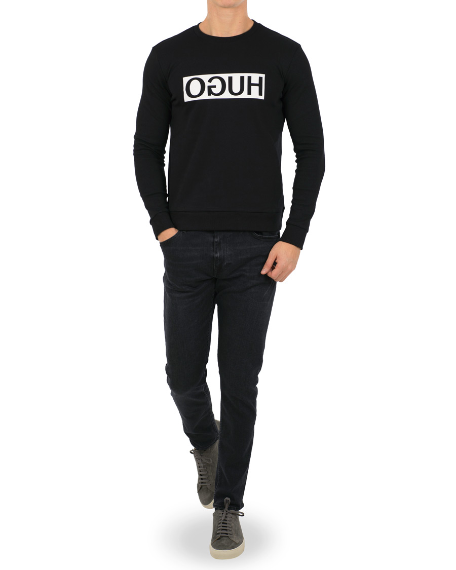 Herr | Tröjor | HUGO | Dicago Crew Neck Sweatshirt Black