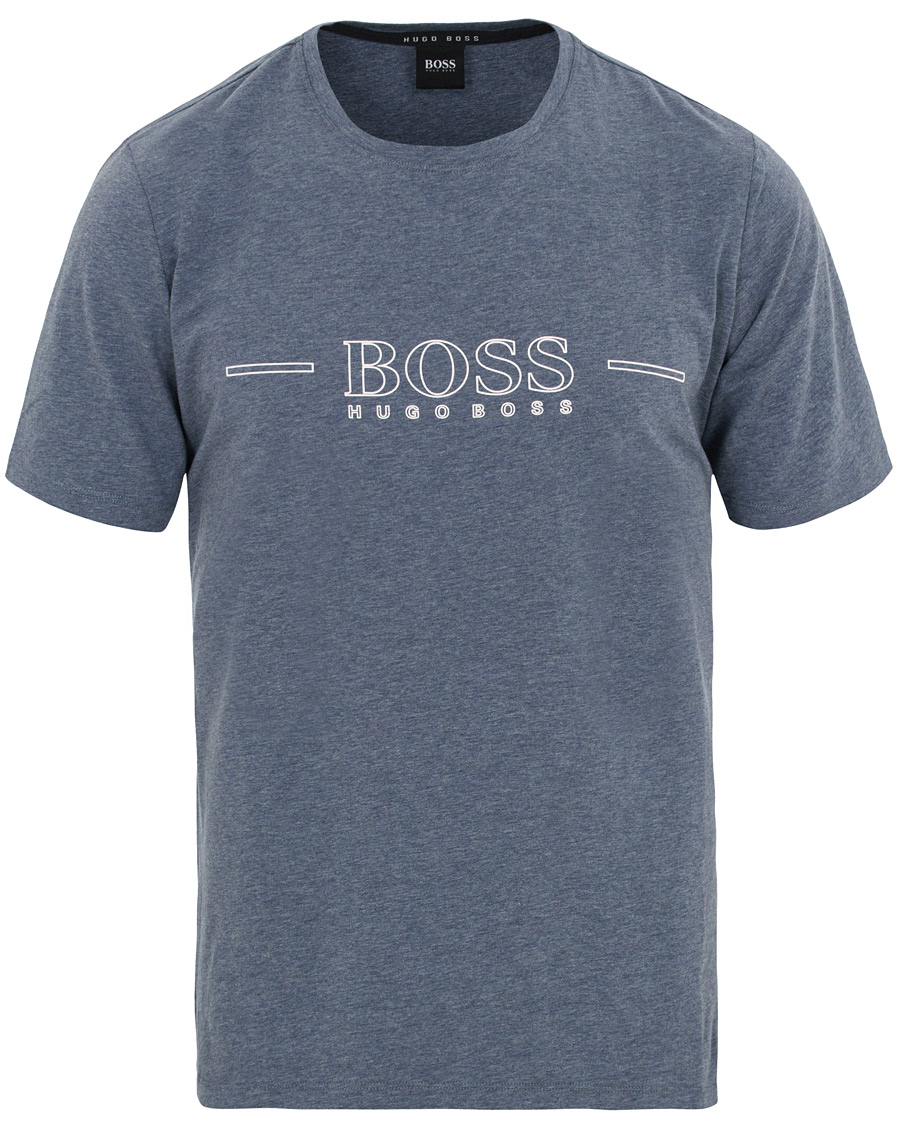 Herr | T-Shirts | BOSS BLACK | BOSS Urban Tee Open Blue