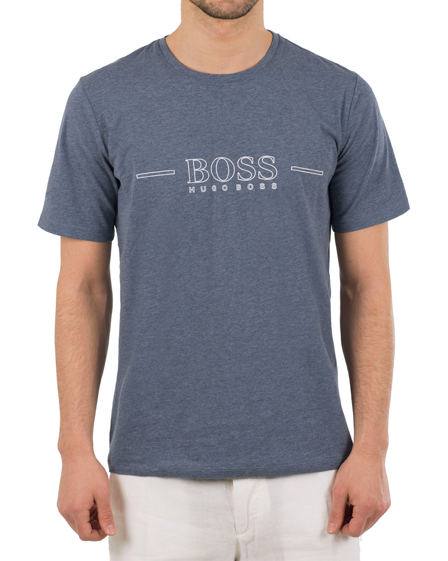 Herr | T-Shirts | BOSS BLACK | BOSS Urban Tee Open Blue