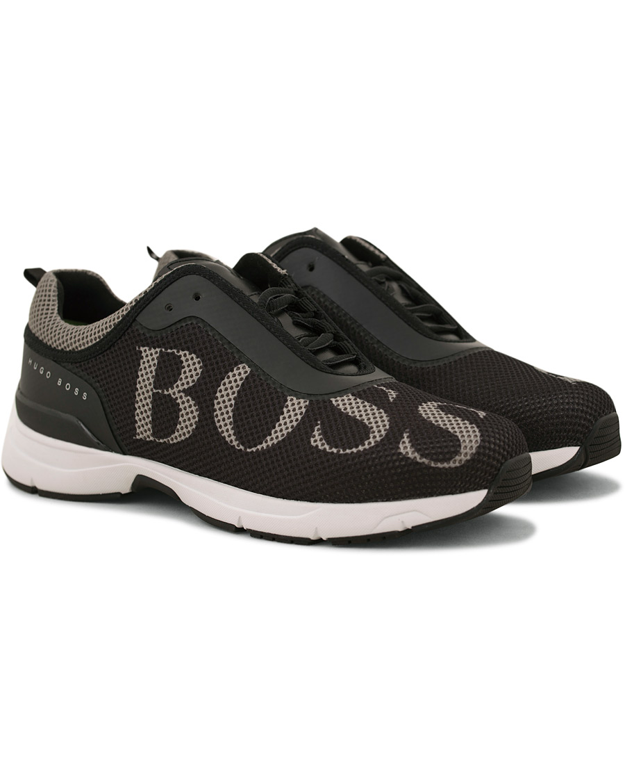 Herr | BOSS Athleisure Velocity Running Mesh Sneaker Black | BOSS GREEN | BOSS Athleisure Velocity Running Mesh Sneaker Black