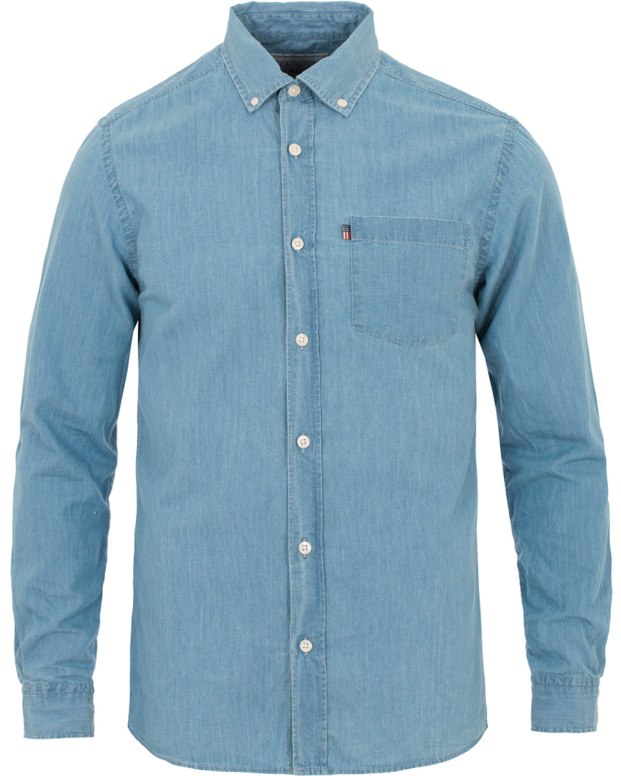 Herr | Skjortor | Lexington | Taylor Indigo Shirt Blue Denim