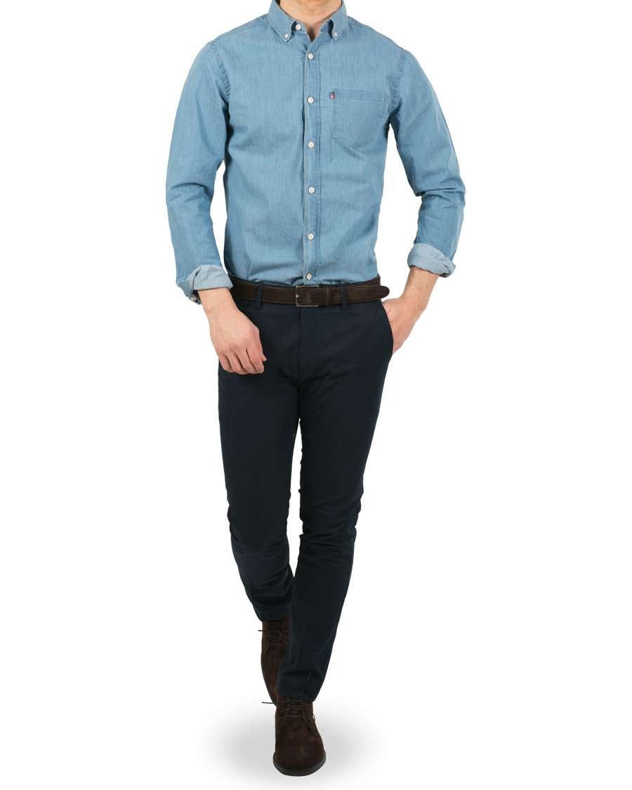 Herr | Skjortor | Lexington | Taylor Indigo Shirt Blue Denim