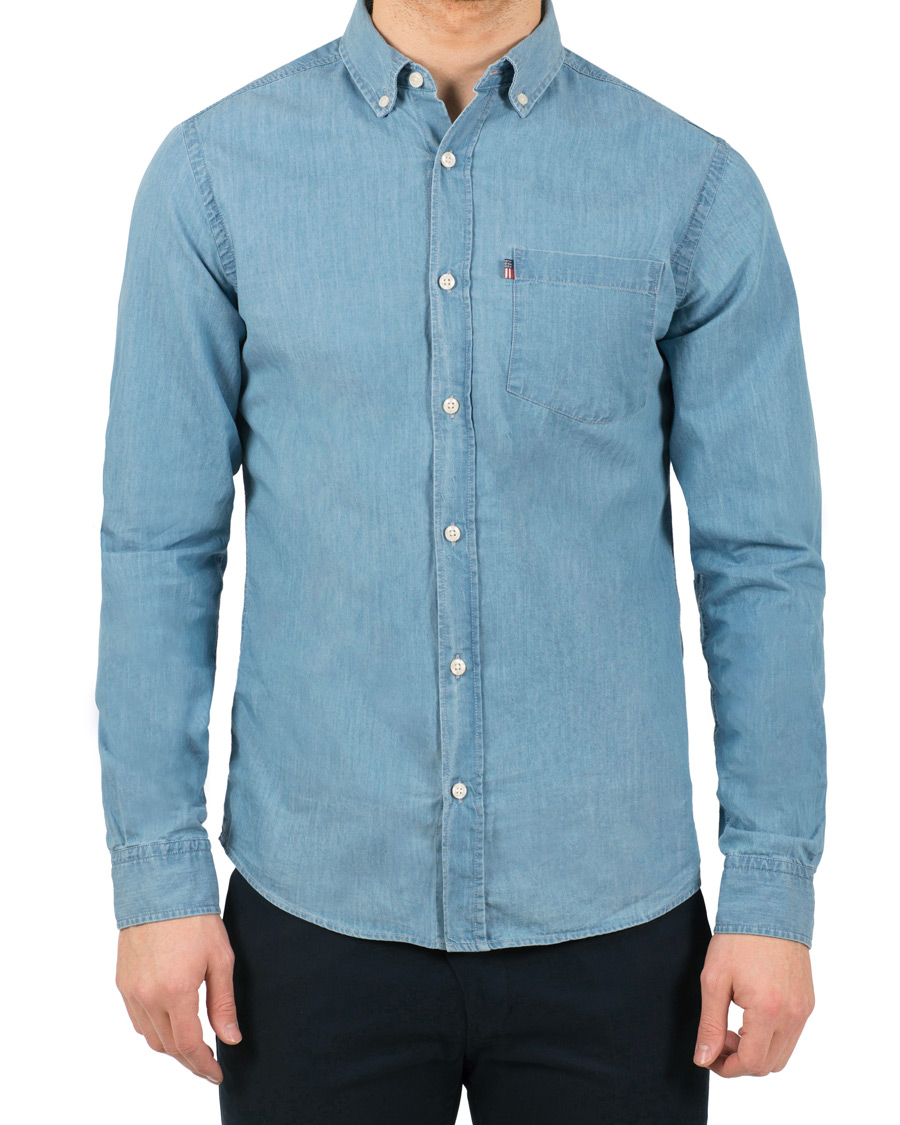 Herr | Skjortor | Lexington | Taylor Indigo Shirt Blue Denim