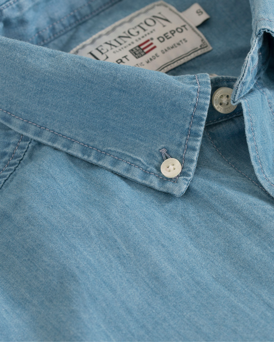 Herr | Skjortor | Lexington | Taylor Indigo Shirt Blue Denim
