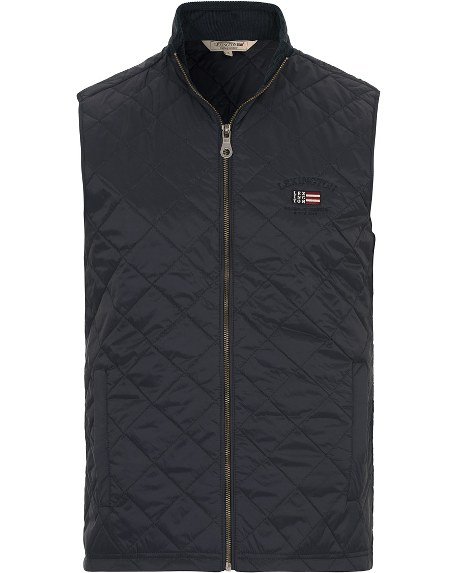 Herr | Jackor | Lexington | Gregory Quilted Vest Deepest Blue