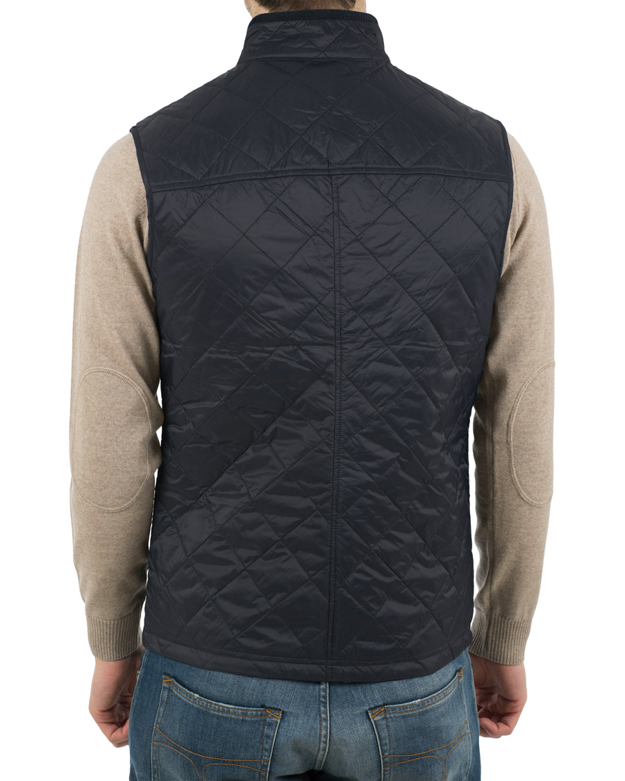 Herr | Jackor | Lexington | Gregory Quilted Vest Deepest Blue