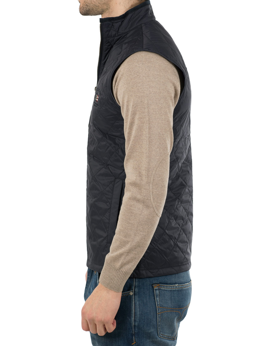 Herr | Jackor | Lexington | Gregory Quilted Vest Deepest Blue