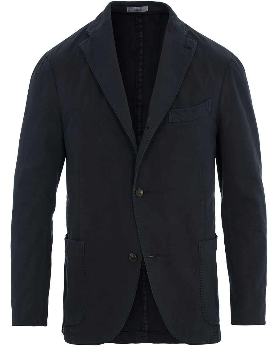 Herr | Kavajer | Boglioli | K Jacket Cotton Stretch Blazer Navy