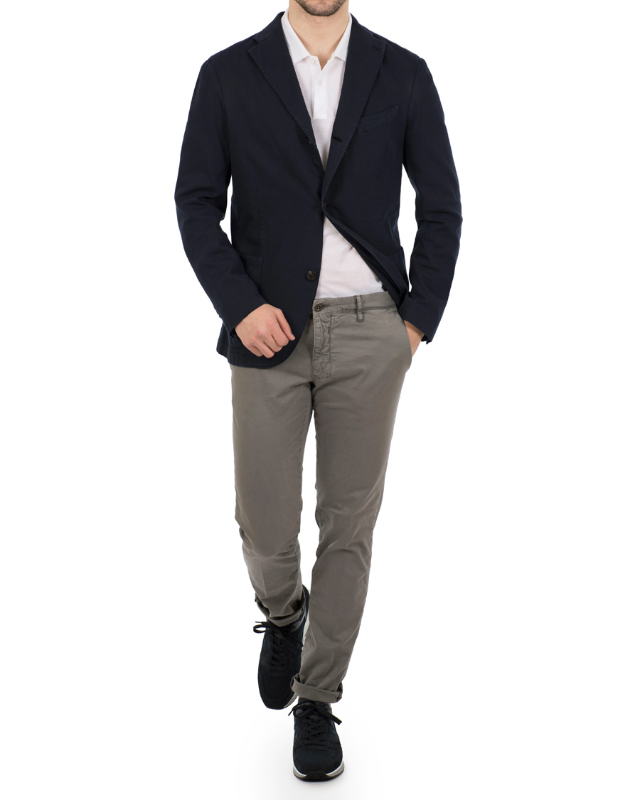 Herr | Kavajer | Boglioli | K Jacket Cotton Stretch Blazer Navy