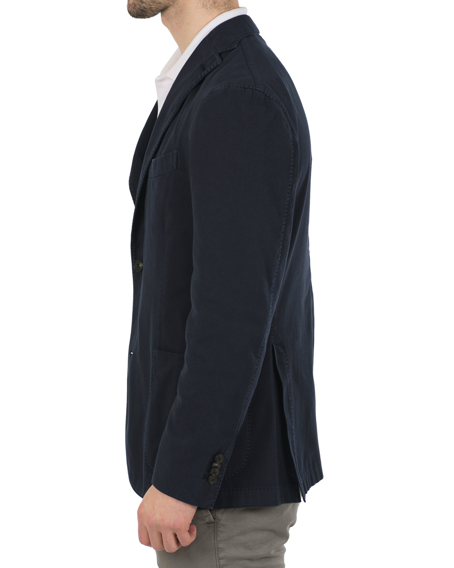 Herr | Kavajer | Boglioli | K Jacket Cotton Stretch Blazer Navy