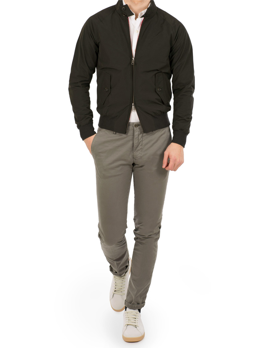 Herr | Byxor | Incotex | Slim Fit Stretch Slacks Grey
