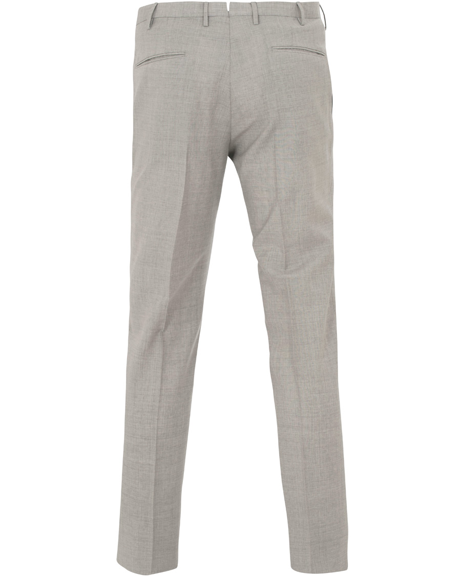 Herr | Byxor | Incotex | Slim Fit Wool Trousers Light Grey