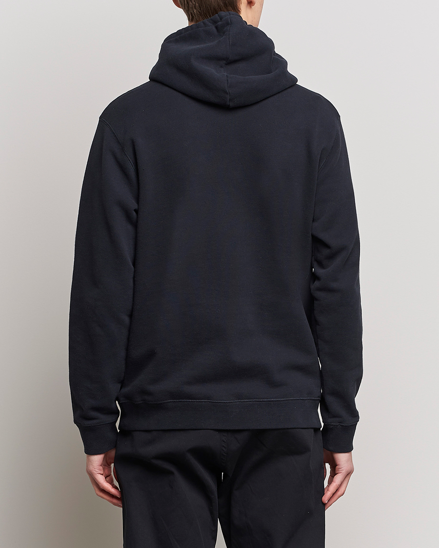 Herr | Tröjor | Sunspel | Loopback Hoodie Black