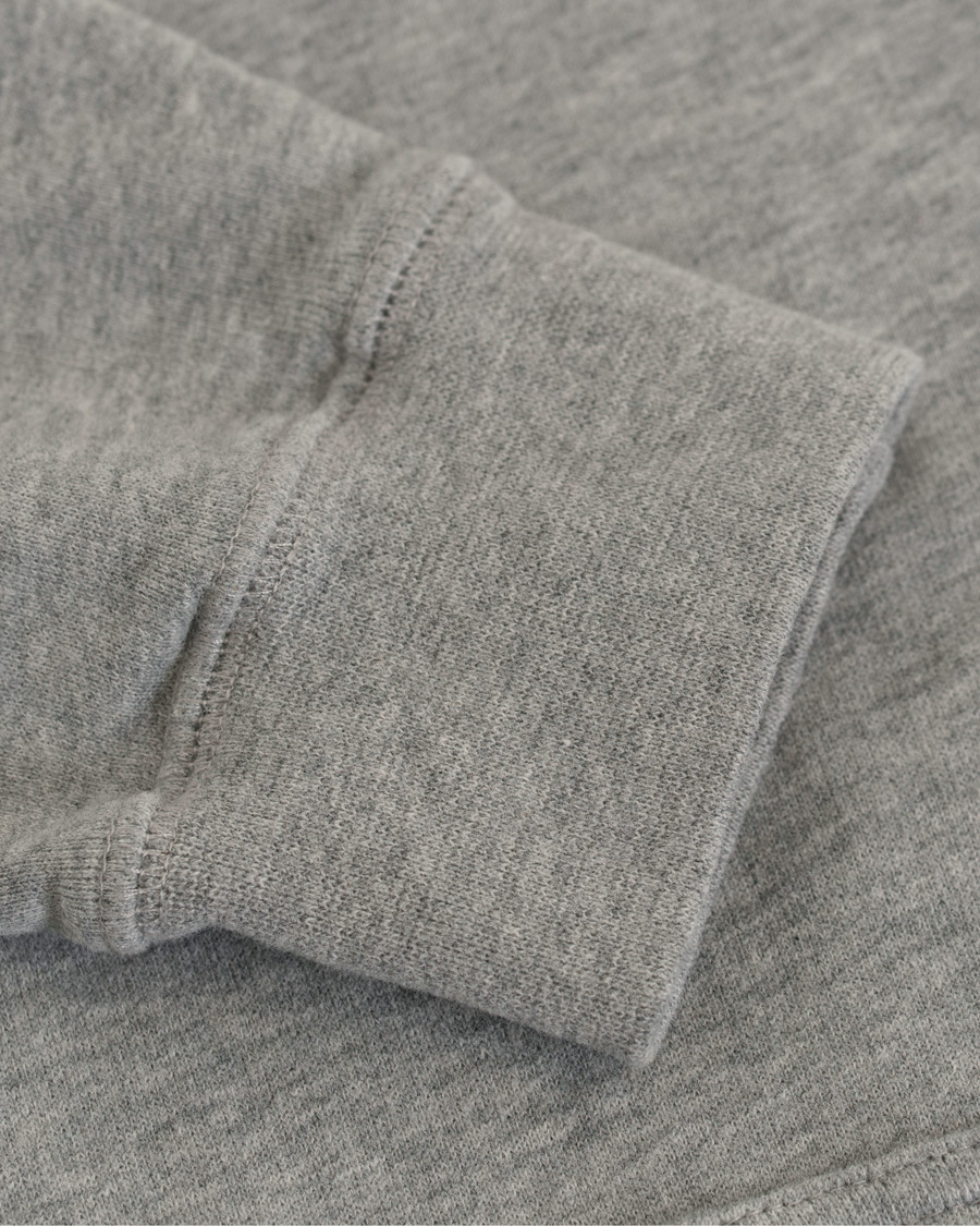 Herr | Tröjor | Sunspel | Loopback Hoodie Light Grey