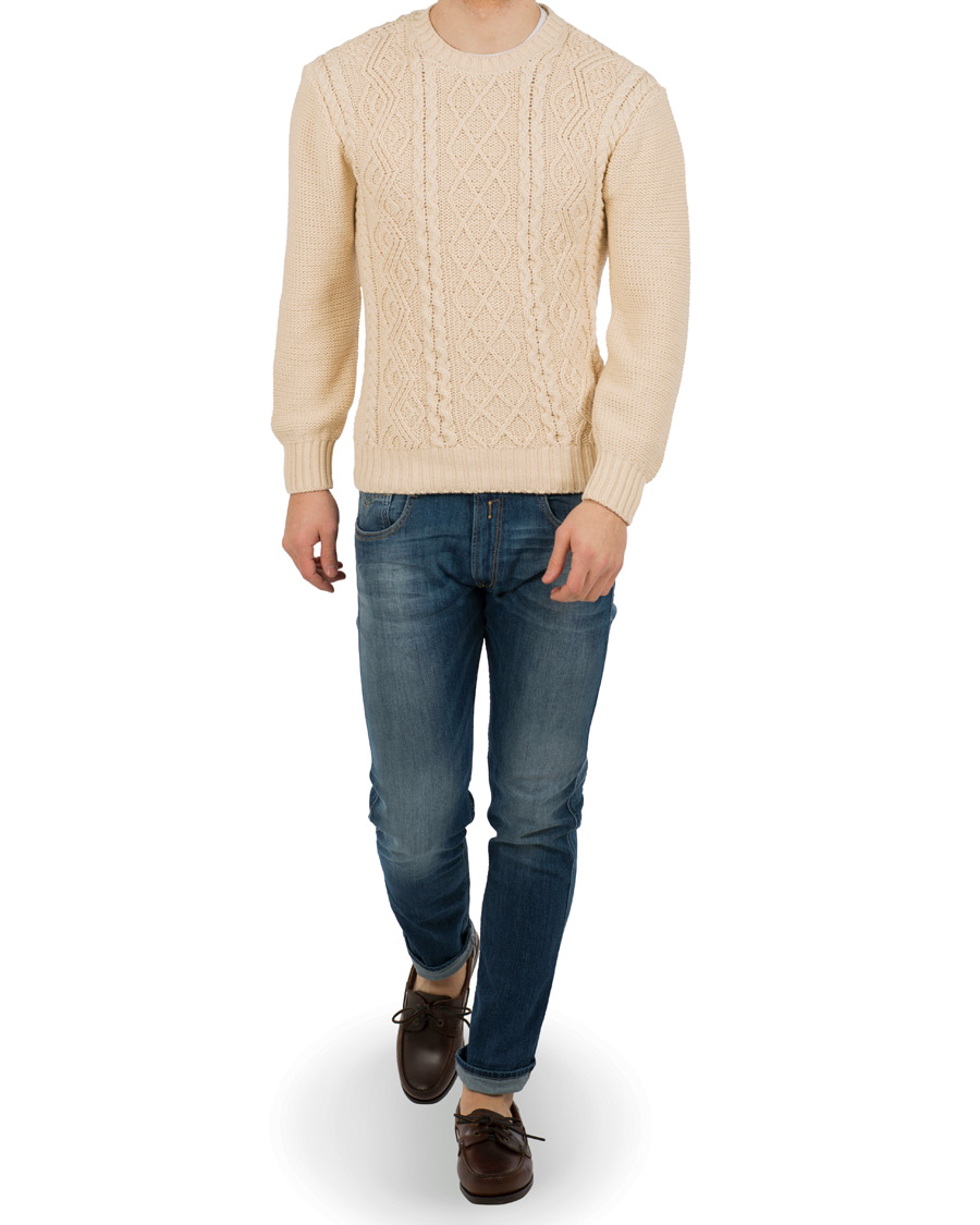 Herr | Tröjor | Inis Meáin | Aran Beach Sweater Luachra