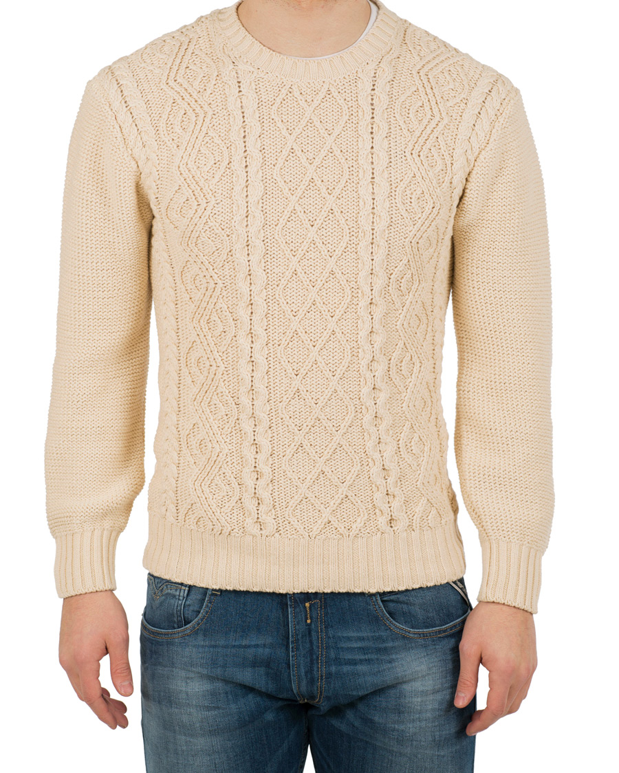 Herr | Tröjor | Inis Meáin | Aran Beach Sweater Luachra
