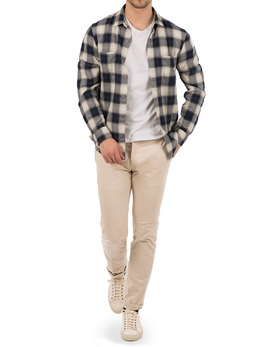 Herr | Skjortor | IRO | Namio Check Shirt Blue/White