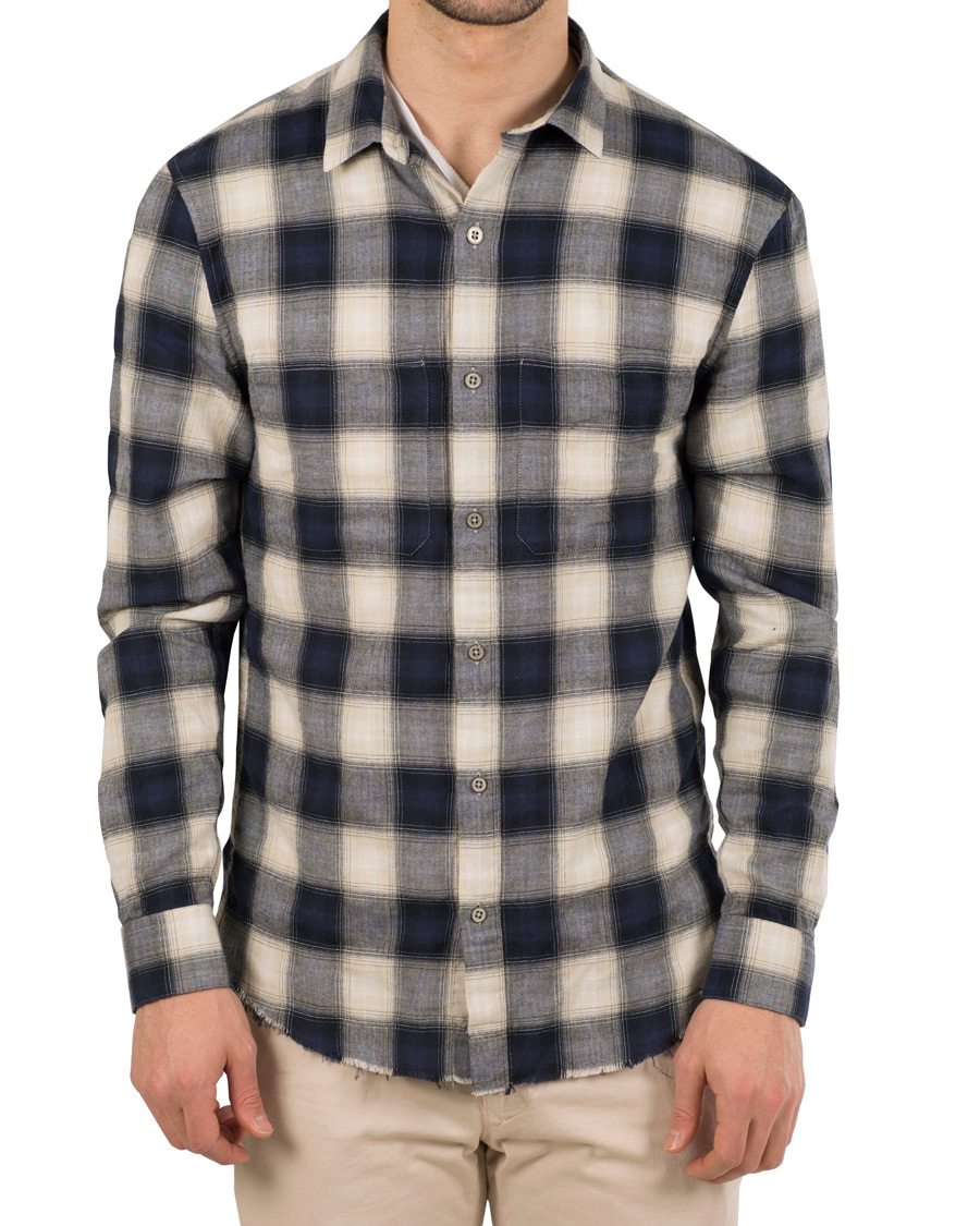 Herr | Skjortor | IRO | Namio Check Shirt Blue/White