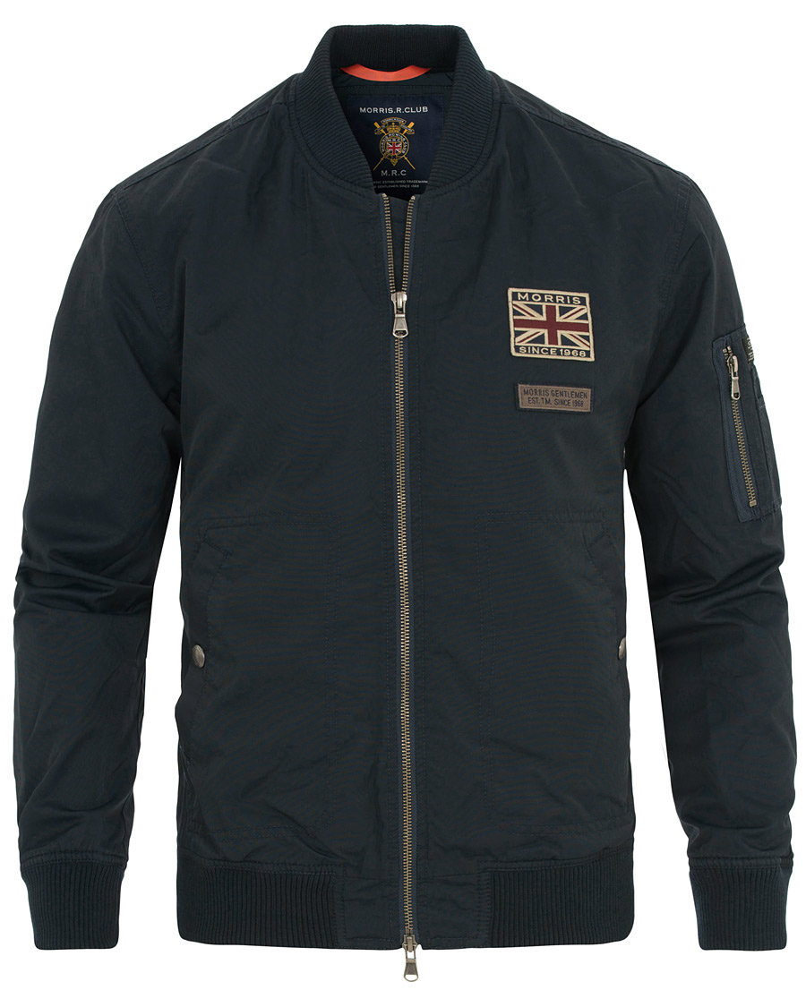 Herr | Jackor | Morris | Barnes Bomber Jacket Old Blue