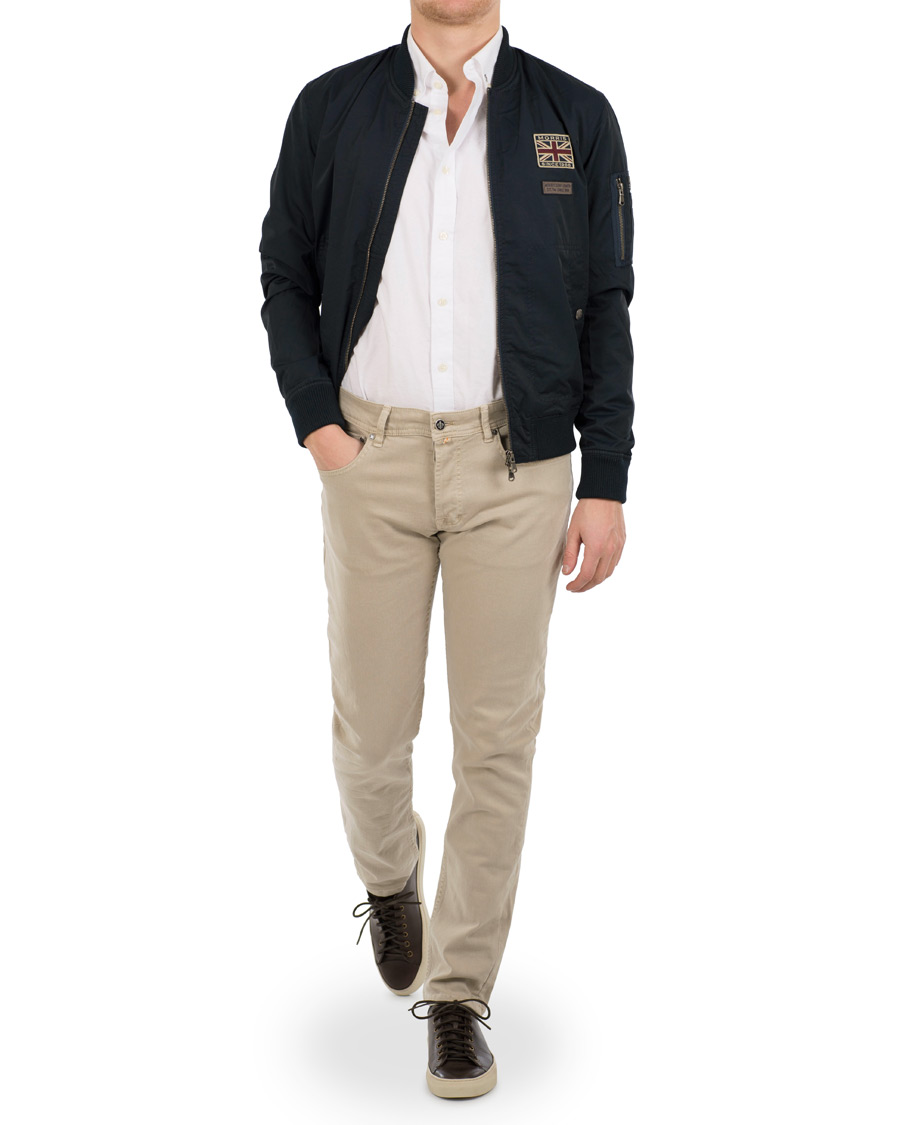 Herr | Jackor | Morris | Barnes Bomber Jacket Old Blue