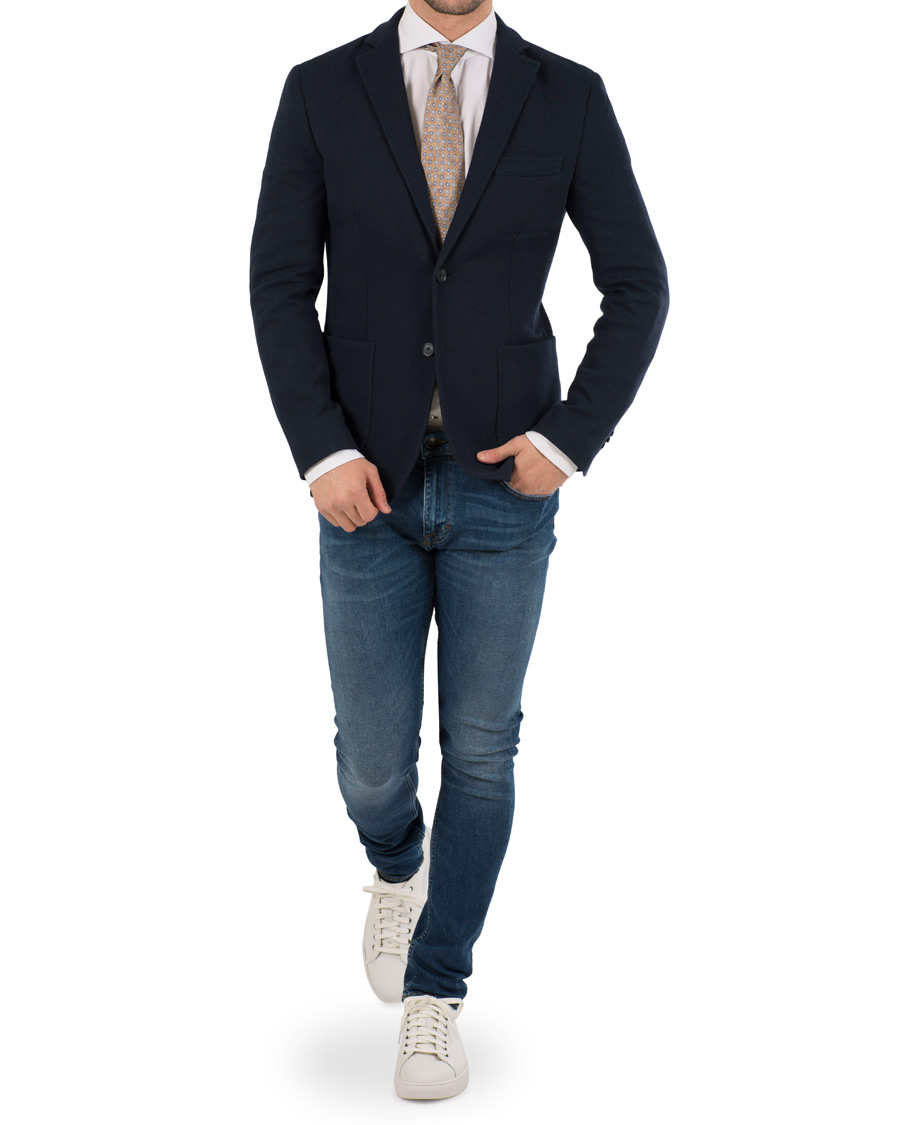 Herr | Kavajer | Morris | Rowing Club Jersey Blazer Navy