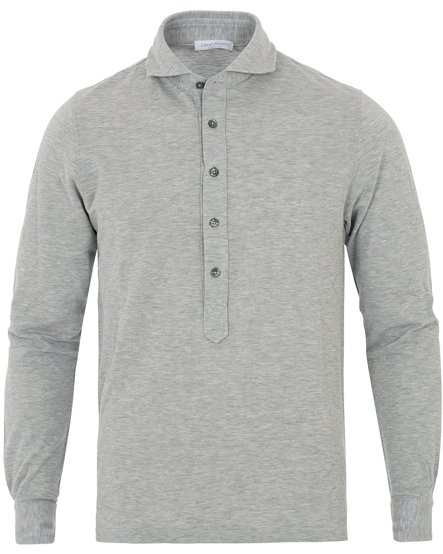 Herr | Skjortor | Gran Sasso | Popover Shirt Grey