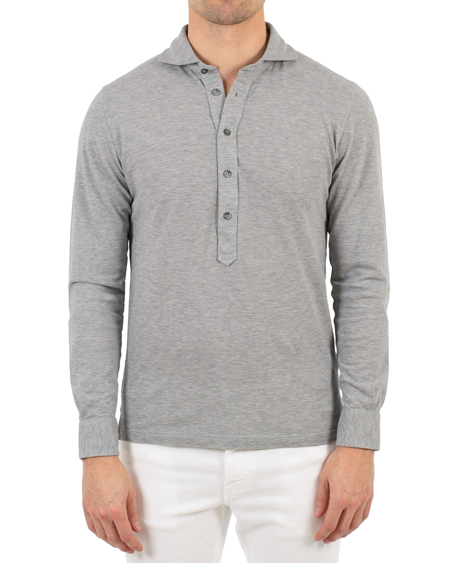 Herr | Skjortor | Gran Sasso | Popover Shirt Grey