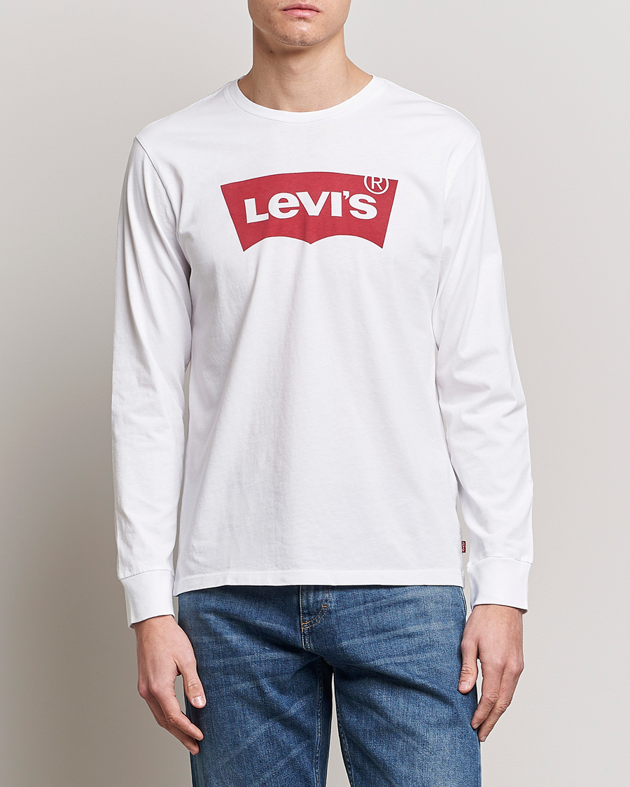 Herr | Levi's | Levi's | Logo Long Sleeve T-Shirt White