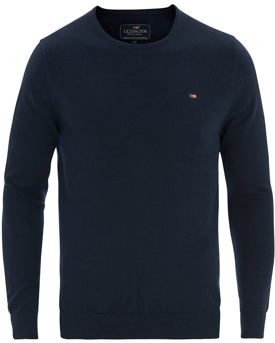 Herr | Tröjor | Lexington | Bradley Crewneck Sweater Deepest Blue