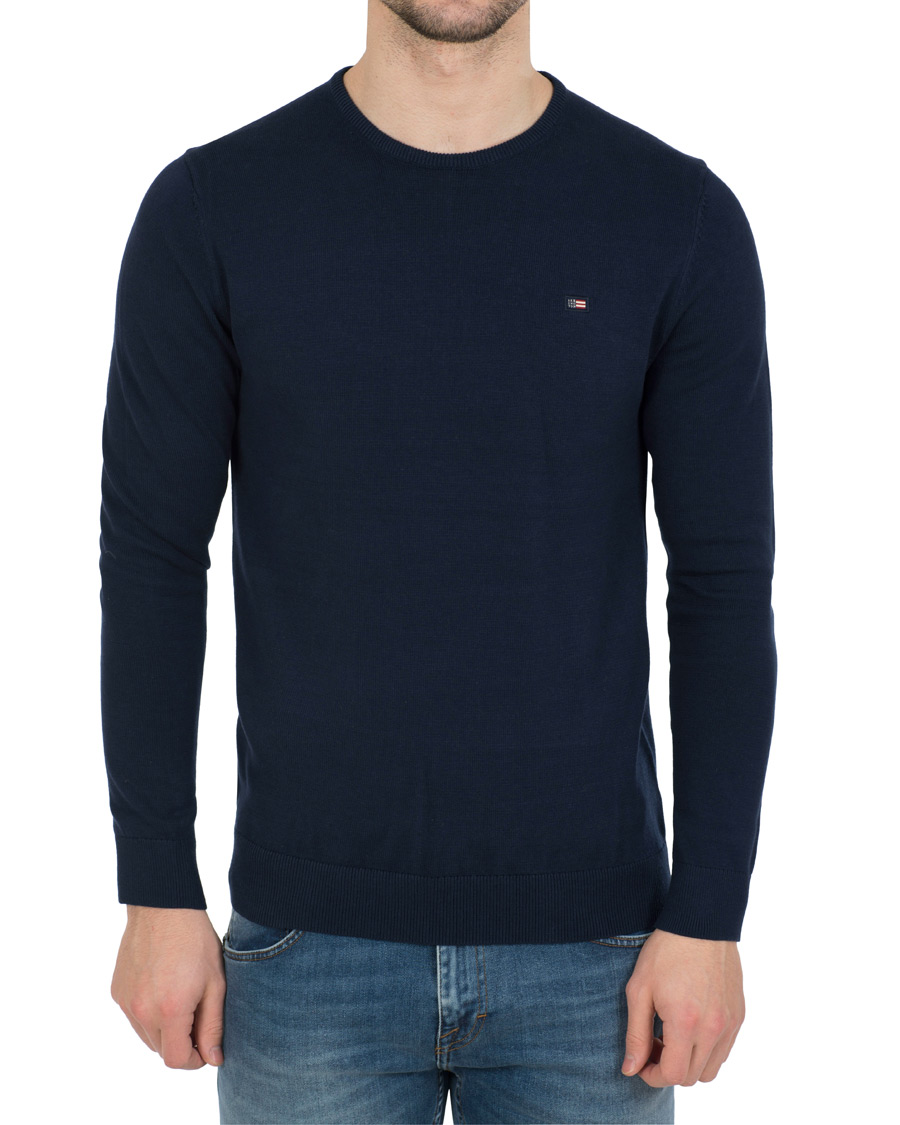 Herr | Tröjor | Lexington | Bradley Crewneck Sweater Deepest Blue