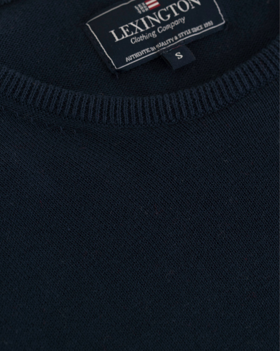 Herr | Tröjor | Lexington | Bradley Crewneck Sweater Deepest Blue
