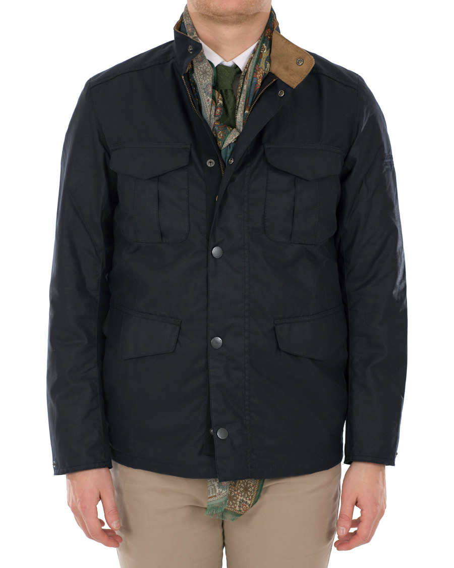 Herr | Jackor | Barbour for Land Rover | Novantae Waxed Jacket Royal Navy