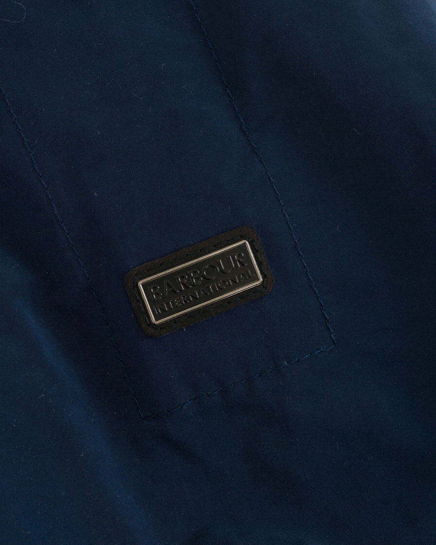Herr | Jackor | Barbour International | Pack Fishtail Parka Blue