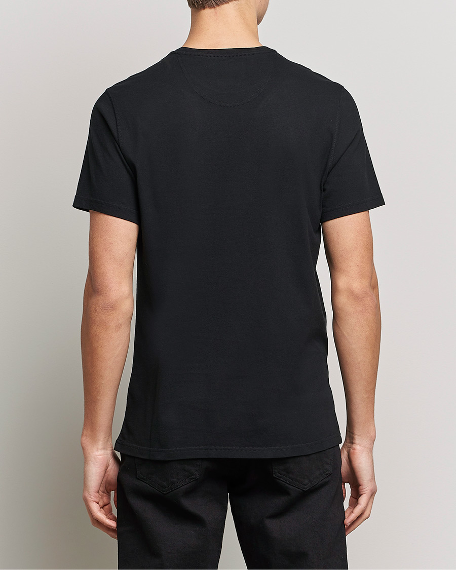 Herr | T-Shirts | Barbour International | Large Logo Crew Neck Tee Black