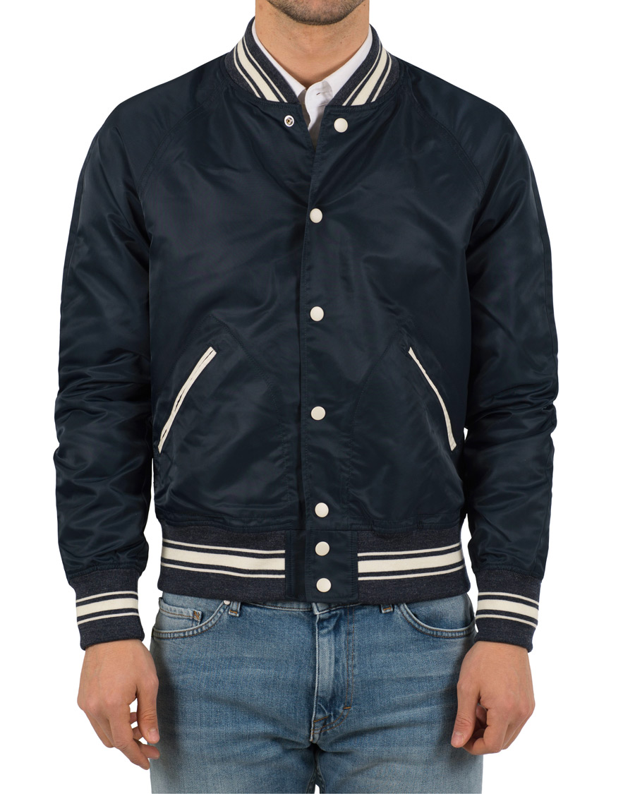 Herr | Jackor | GANT Rugger | Varsity Jacket Deep Ocean