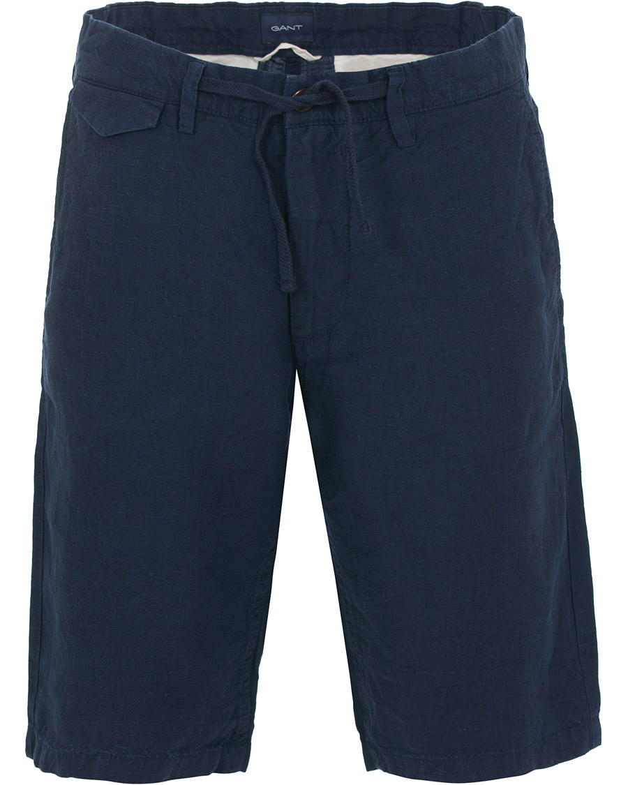 Herr | Shorts | GANT | Relax Linen Shorts Classic Blue